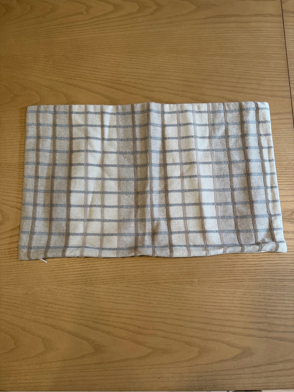 Brown Plaid Lumbar Pillow Cover